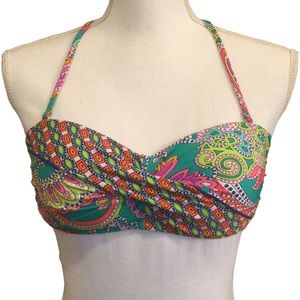 Trina Turk Folkloric Festival Bandeau Top Size: 4